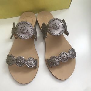 Jack Rogers Lauren sandals pewter